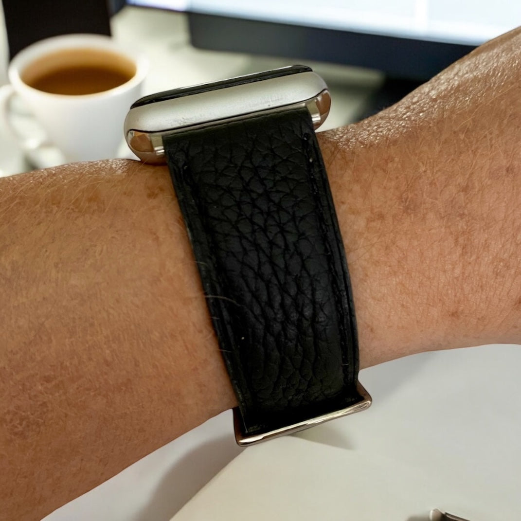 Apple Watch Band Black Leather Watchband