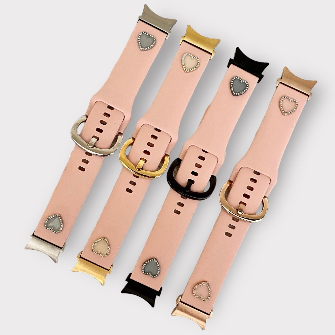 Samsung Galaxy Heart Charm Silicone Watch Band Quality Plus Watchbands