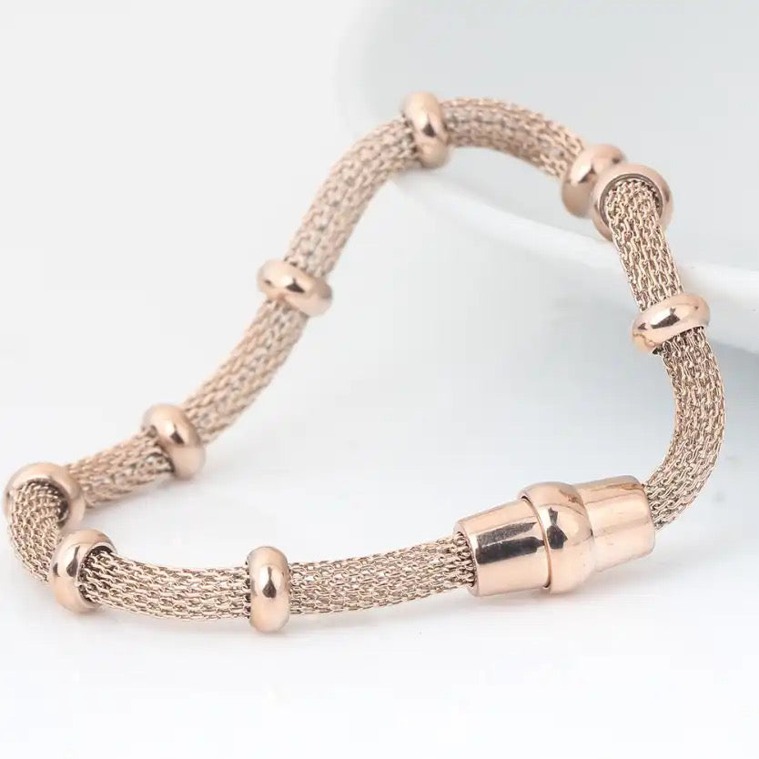 Stackable Rose Gold Bling Apple Watch Bands For all Sizes and Series Apple Watches