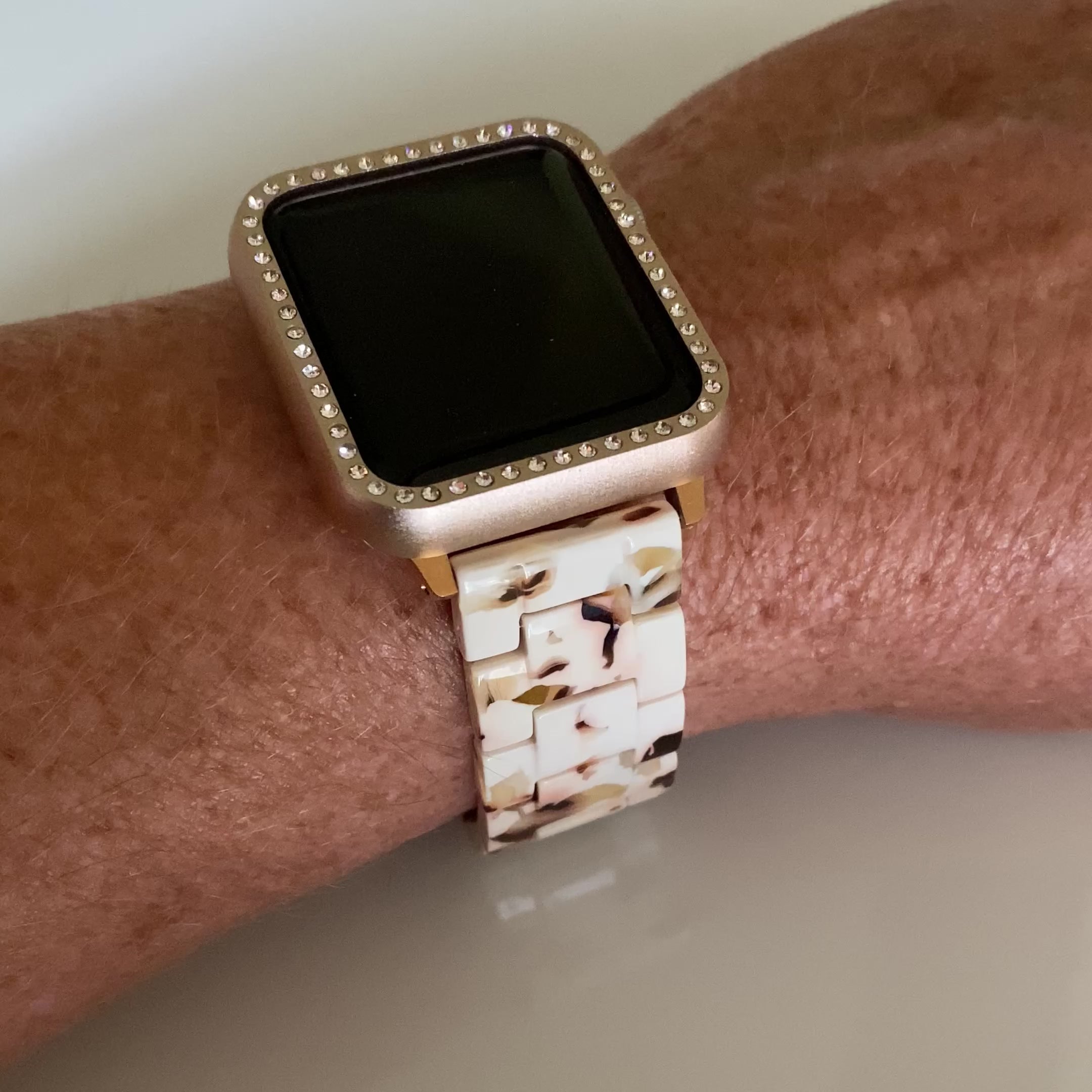 Apple Watch Resin Watchband With Adapter-Clasp Color Options