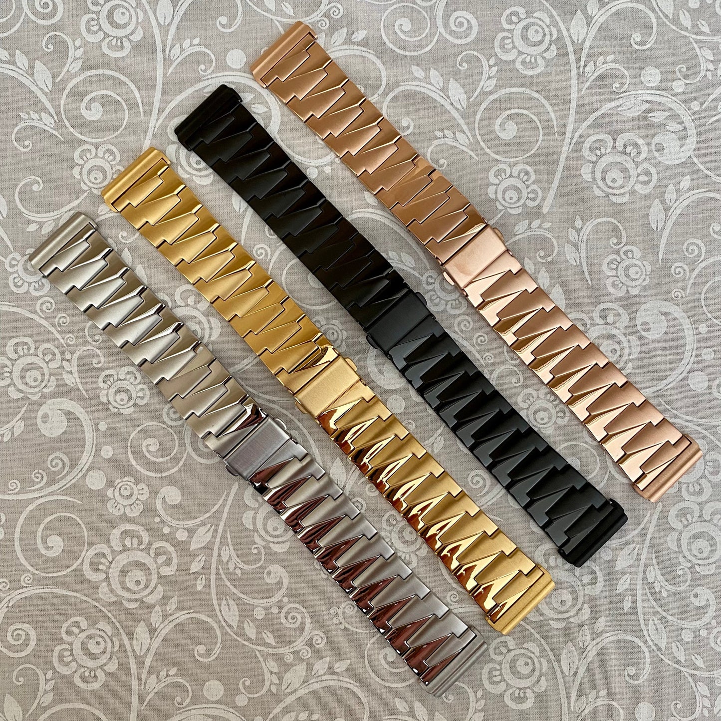 Fitbit Versa Two Tone Stainless Watch Band Quality Plus Watchbands