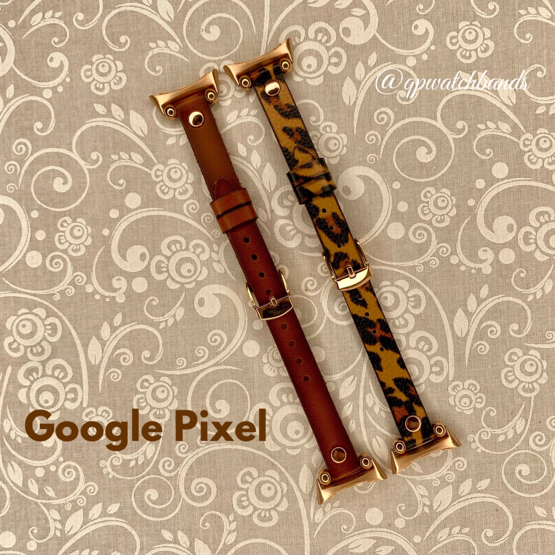 Google Pixel Thin Leather Watch Band Quality Plus Watchbands